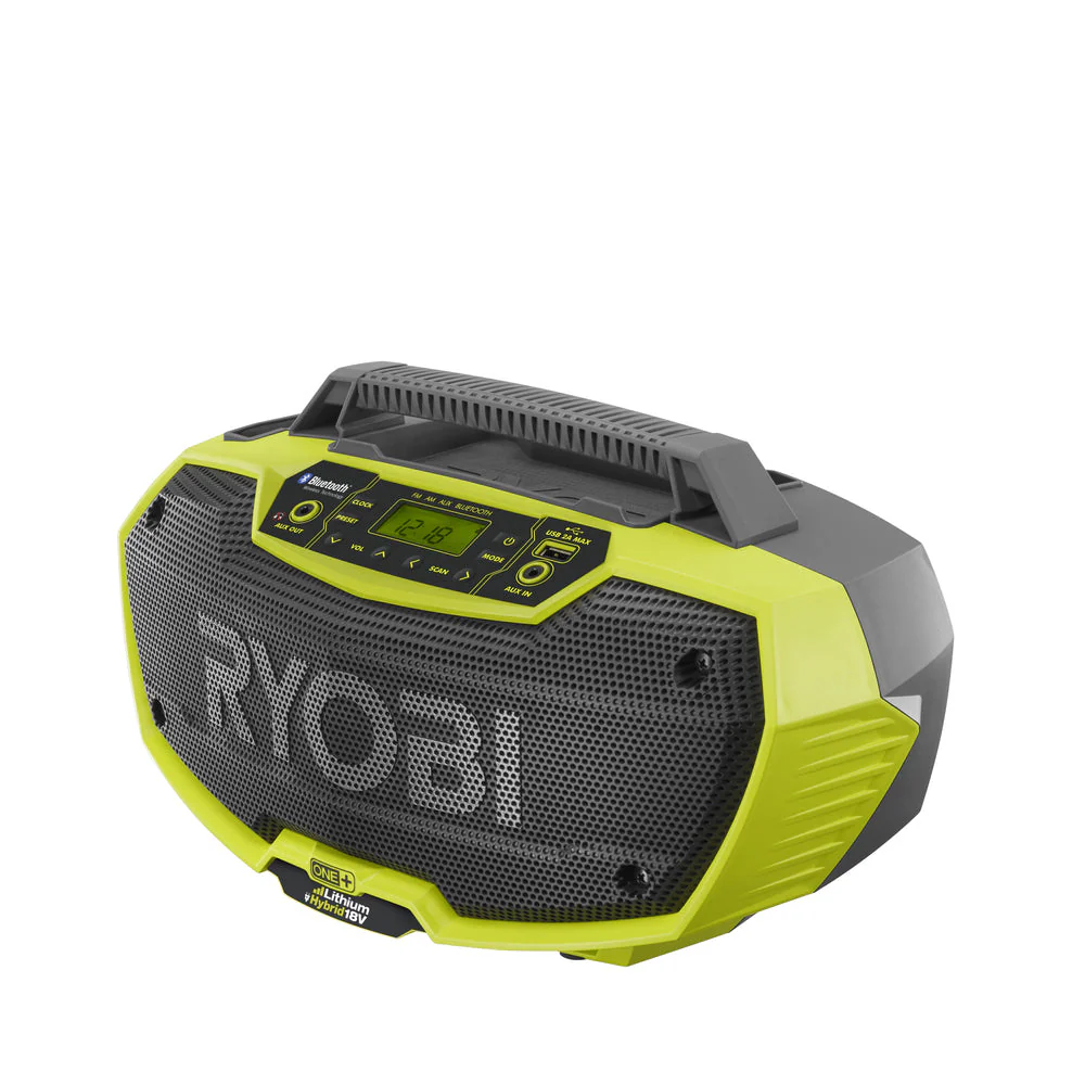 RYOBI 18V ONE+ Hybrid Stereo with Bluetooth Wireless Technology (Tool Only)