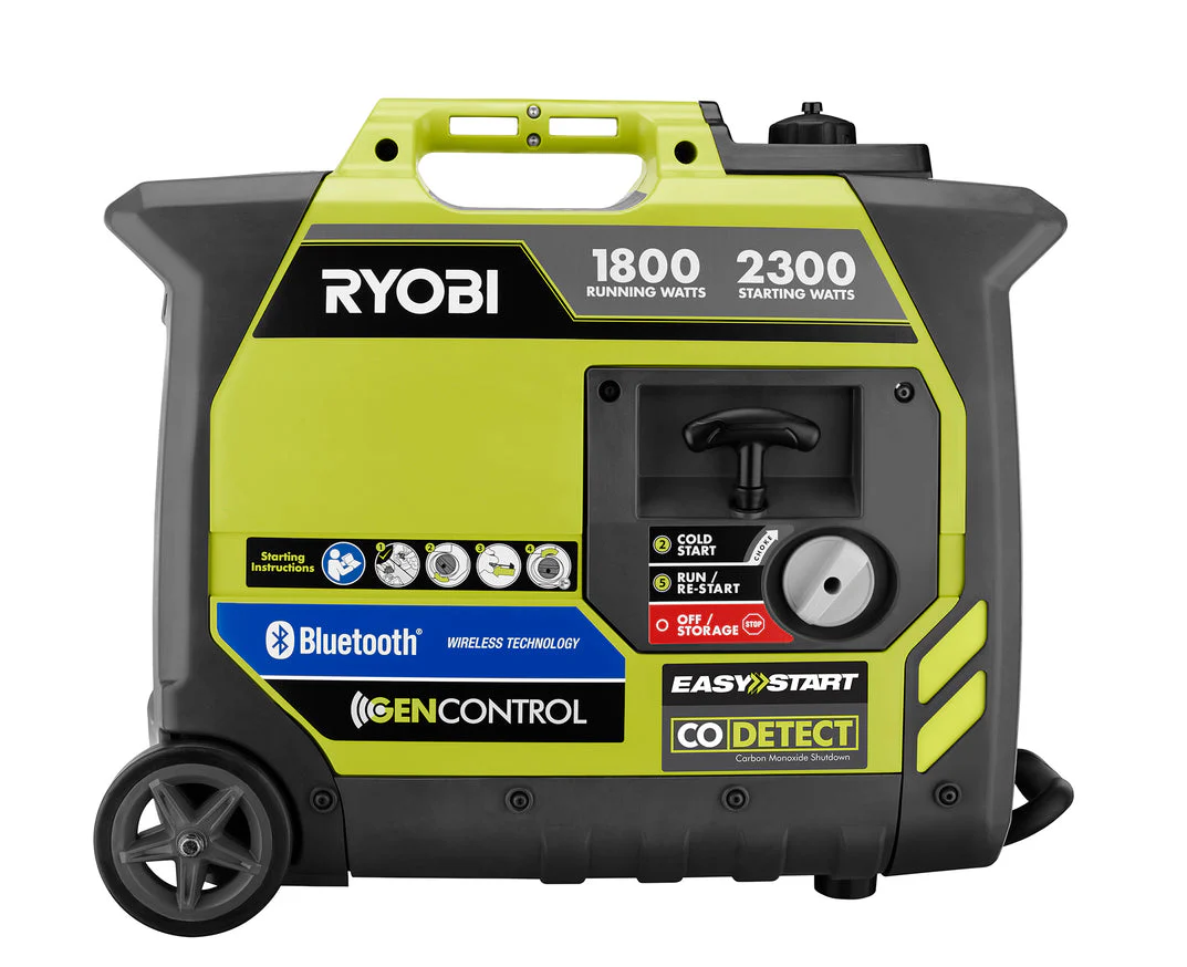 RYOBI 2,300-Watt Recoil Start Bluetooth Super Quiet Gasoline Powered Digital Inverter Generator with CO Shutdown Sensor - Image 3