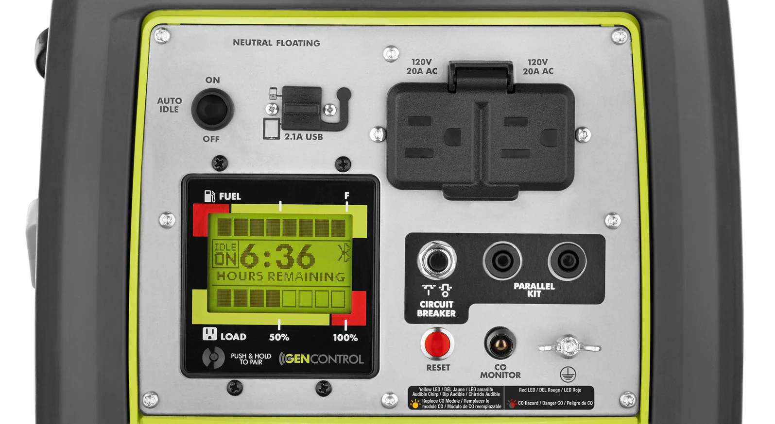 RYOBI 2,300-Watt Recoil Start Bluetooth Super Quiet Gasoline Powered Digital Inverter Generator with CO Shutdown Sensor - Image 7