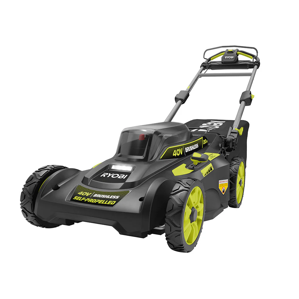 RYOBI 20 in. 40-Volt Brushless Lithium-Ion Cordless Self-Propelled Lawn Mower with 5.0 Ah Battery and Charger
