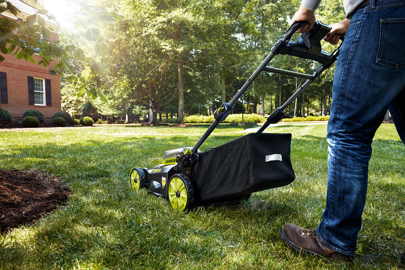 RYOBI 20 in. 40-Volt Brushless Lithium-Ion Cordless Self-Propelled Lawn Mower with 5.0 Ah Battery and Charger - Image 5