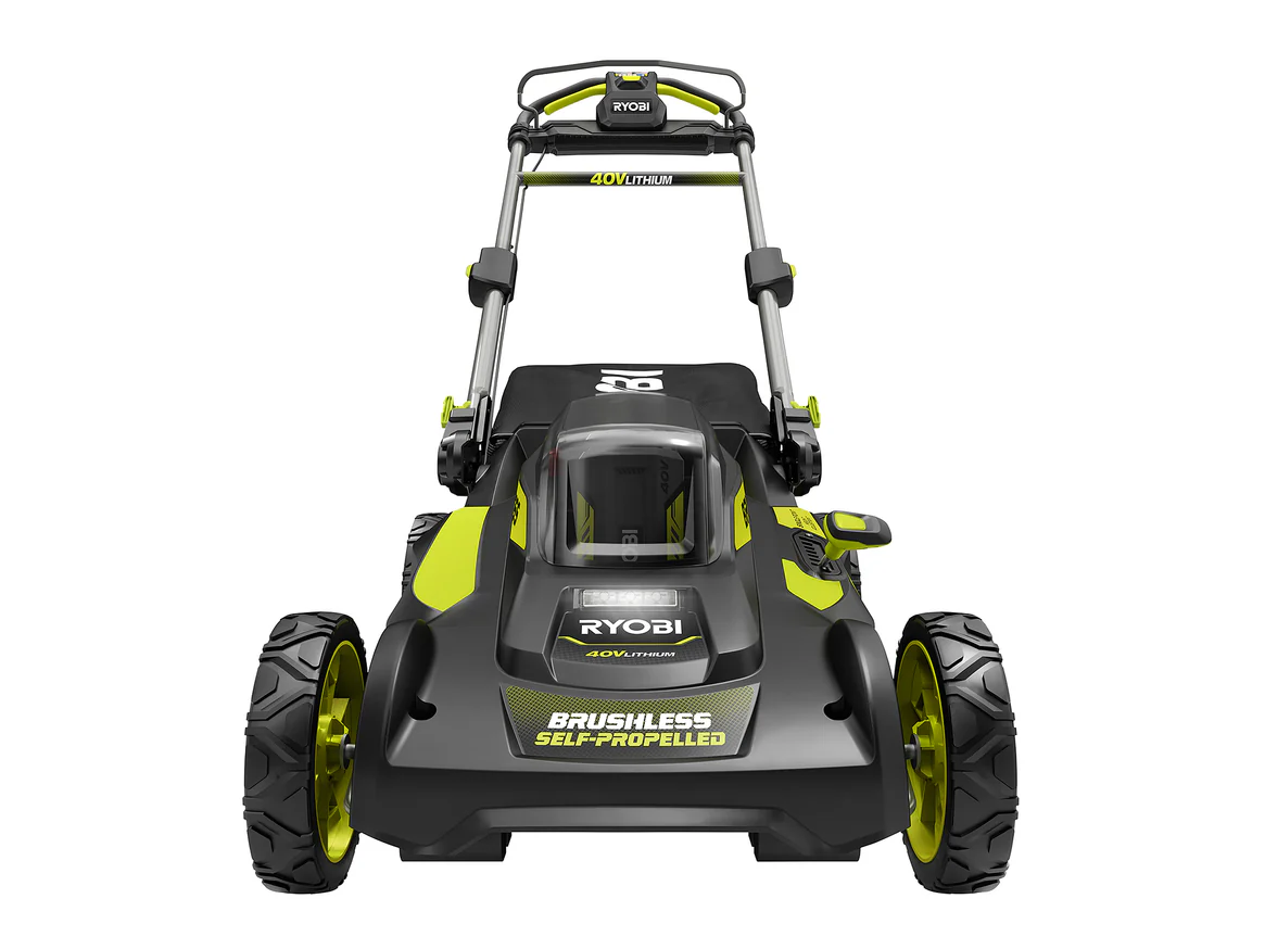 RYOBI 20 in. 40-Volt Brushless Lithium-Ion Cordless Self-Propelled Lawn Mower with 5.0 Ah Battery and Charger - Image 7