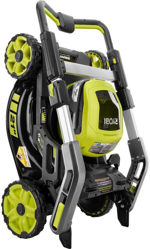RYOBI 21 in. 40-Volt Brushless Lithium‑Ion Cordless SMART TREK Self‑Propelled Walk‑Behind Mower with 6.0Ah Battery and Charger - Image 5