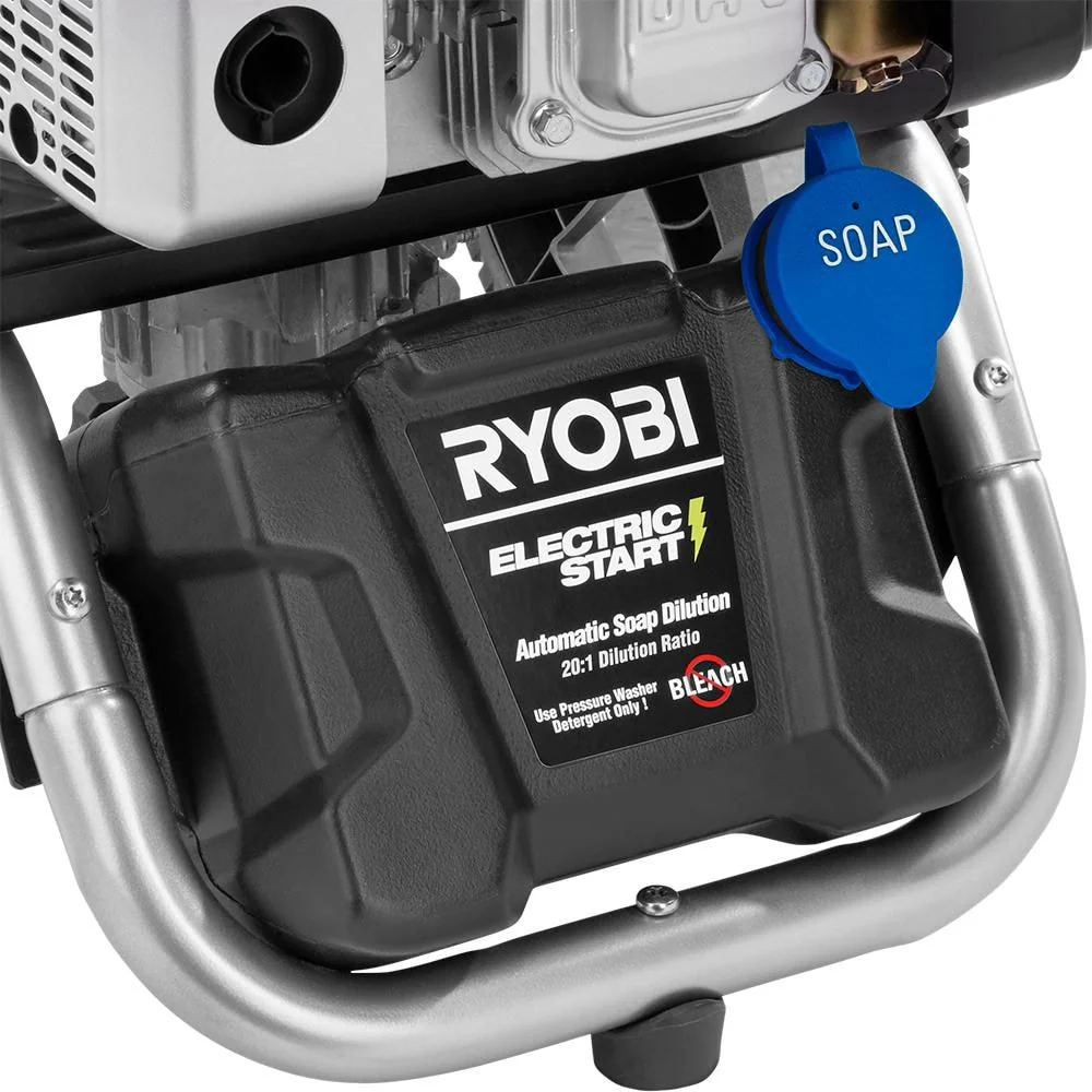 RYOBI 3,200 PSI 2.5 GPM ONE+ 18-Volt Electric Start Gas Pressure Washer - Image 3
