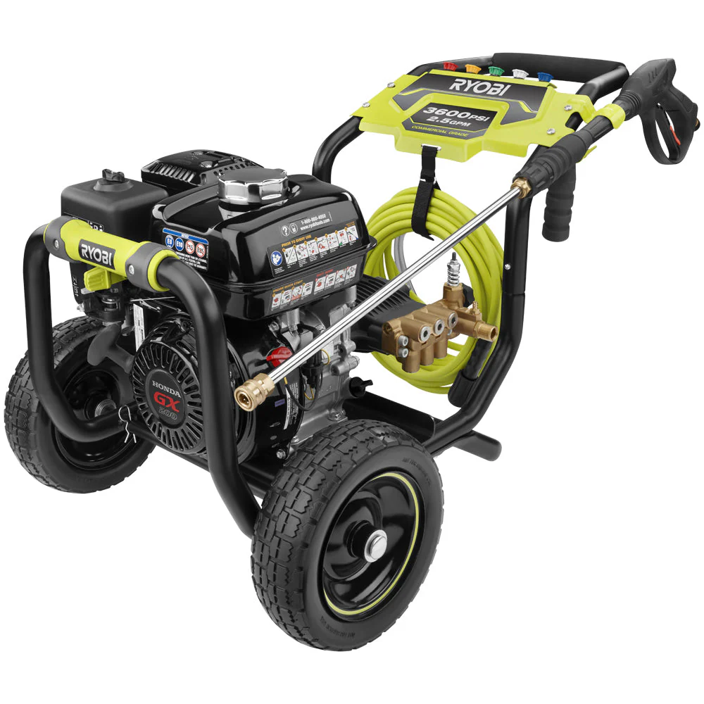 RYOBI 3,600 PSI 2.5 GPM Gas Pressure Washer with Honda GX200 Engine
