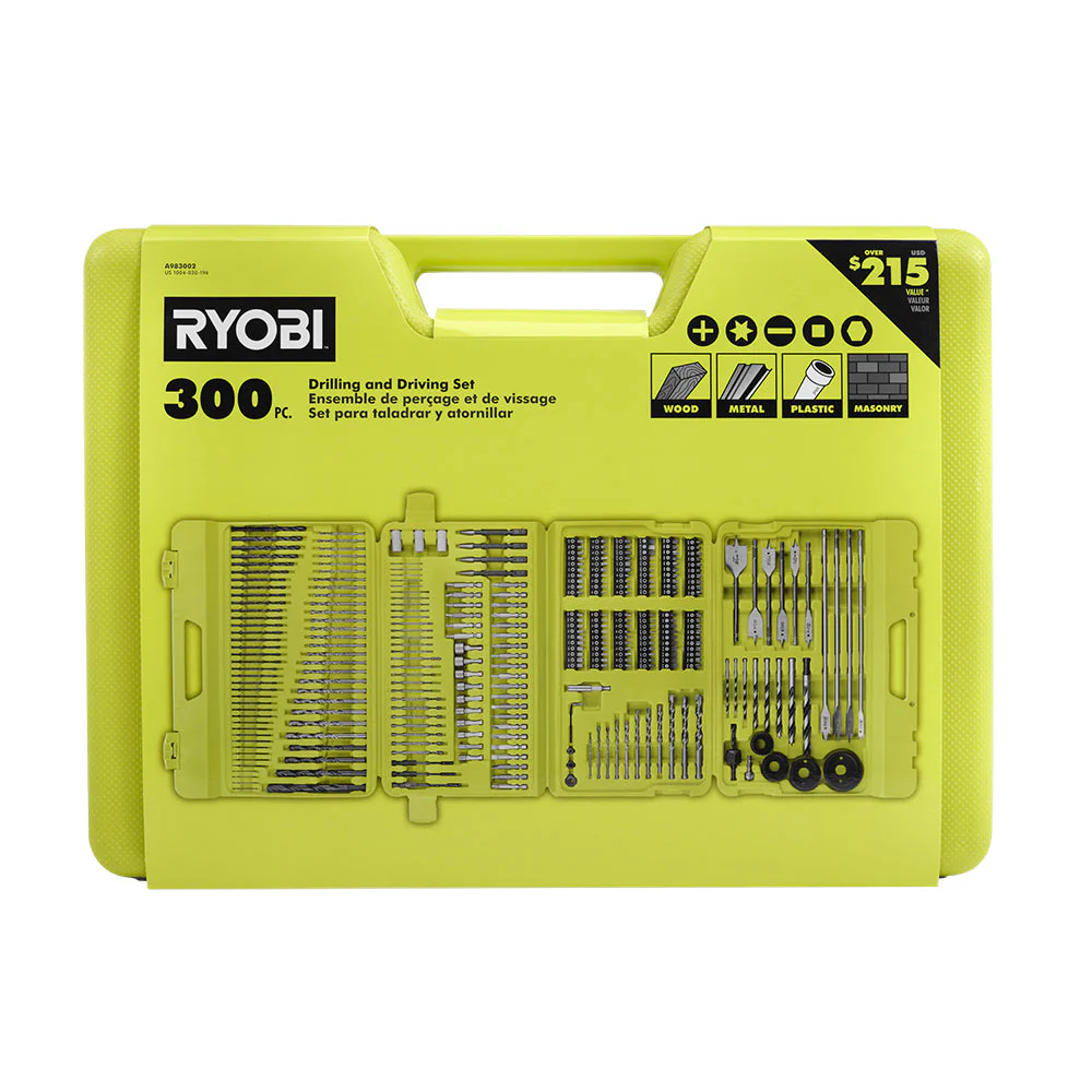 RYOBI 300-Piece Multi-Material Drill and Drive Kit with Case (A983002) - Image 2