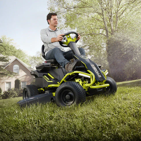 RYOBI 38 in. 100 Ah Battery Electric Rear Engine Riding Lawn Mower - Image 3