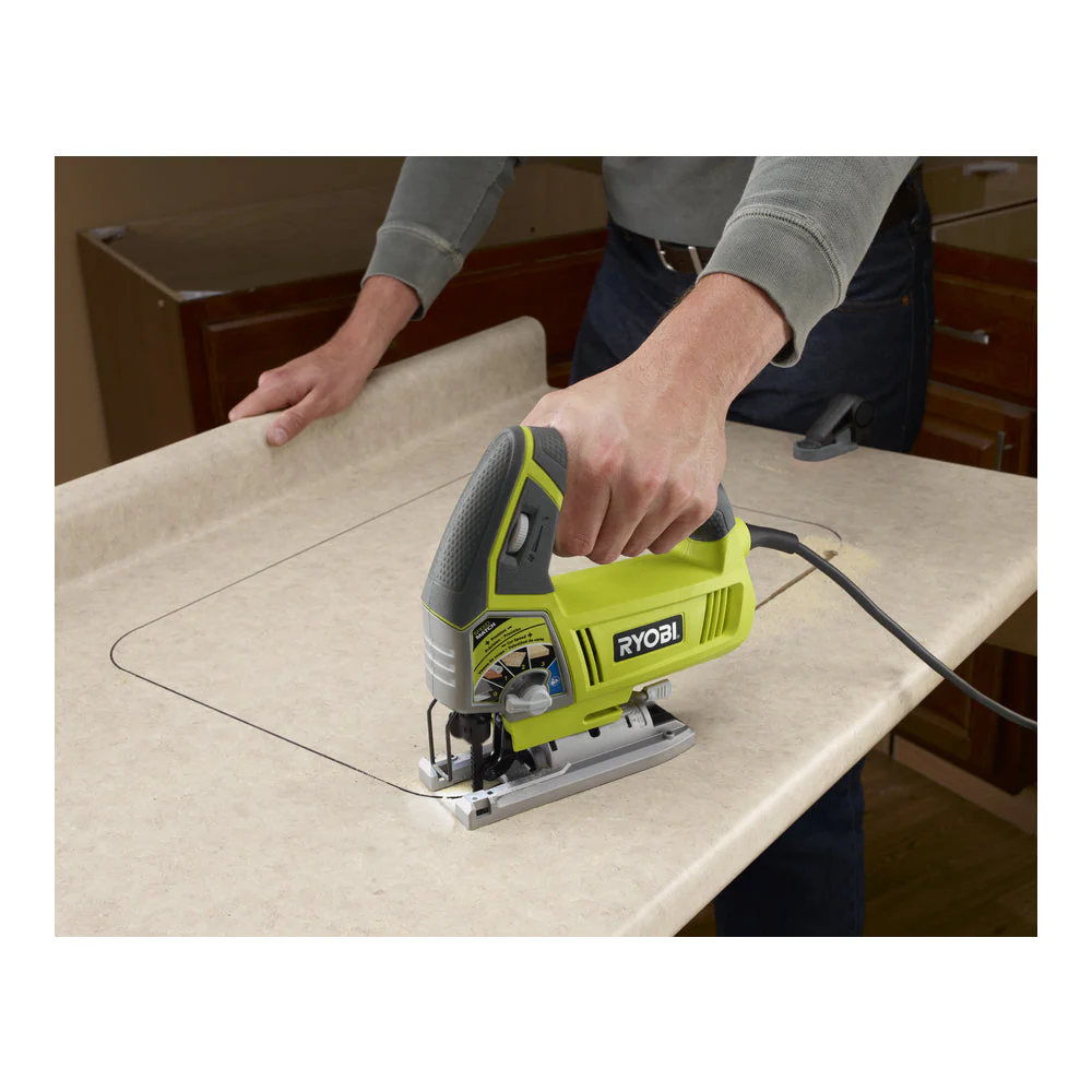 RYOBI 4.8 Amp Corded Variable Speed Orbital Jig Saw, JS481LG - Image 3