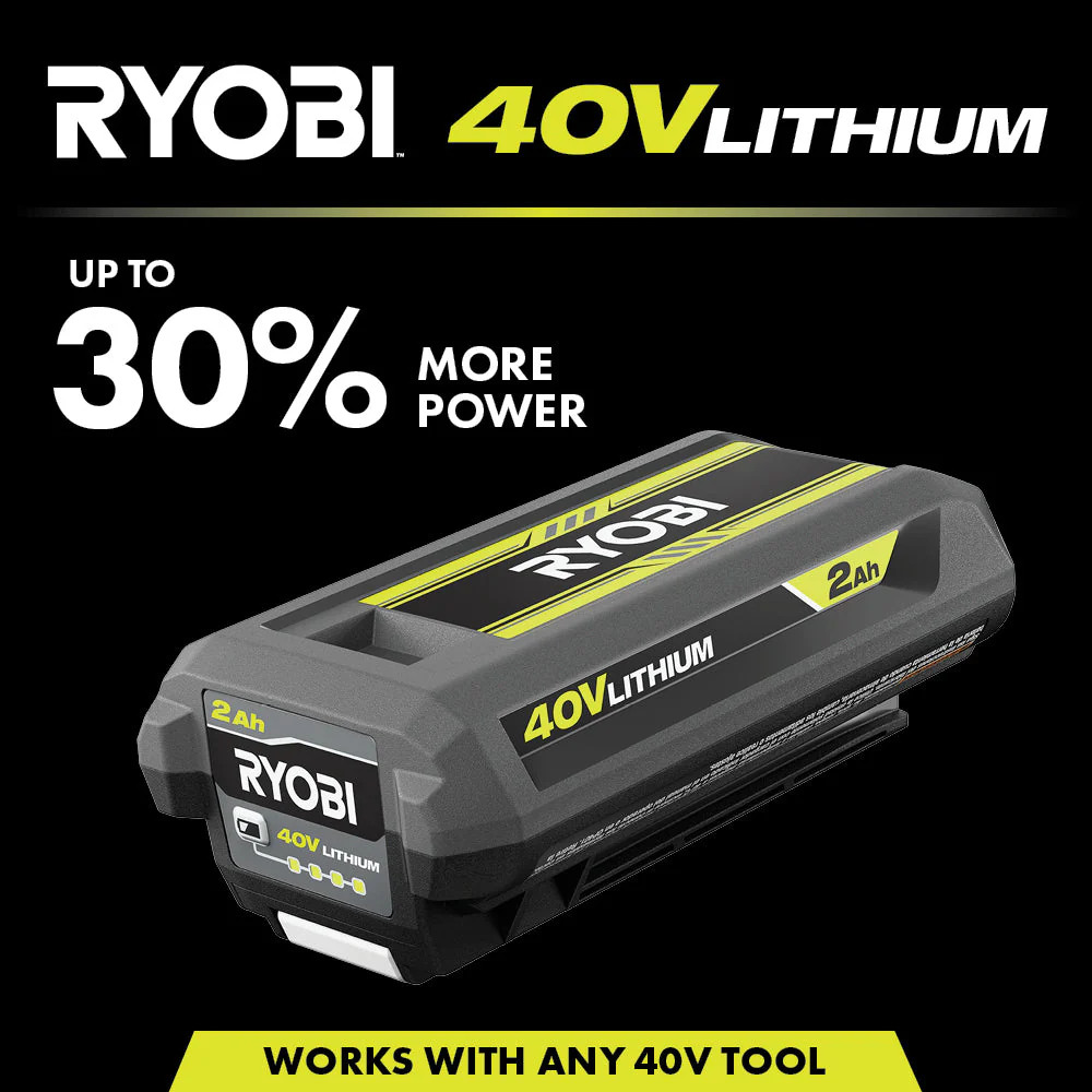 RYOBI 40-Volt Lithium-Ion 2.0 Ah Battery - Image 4