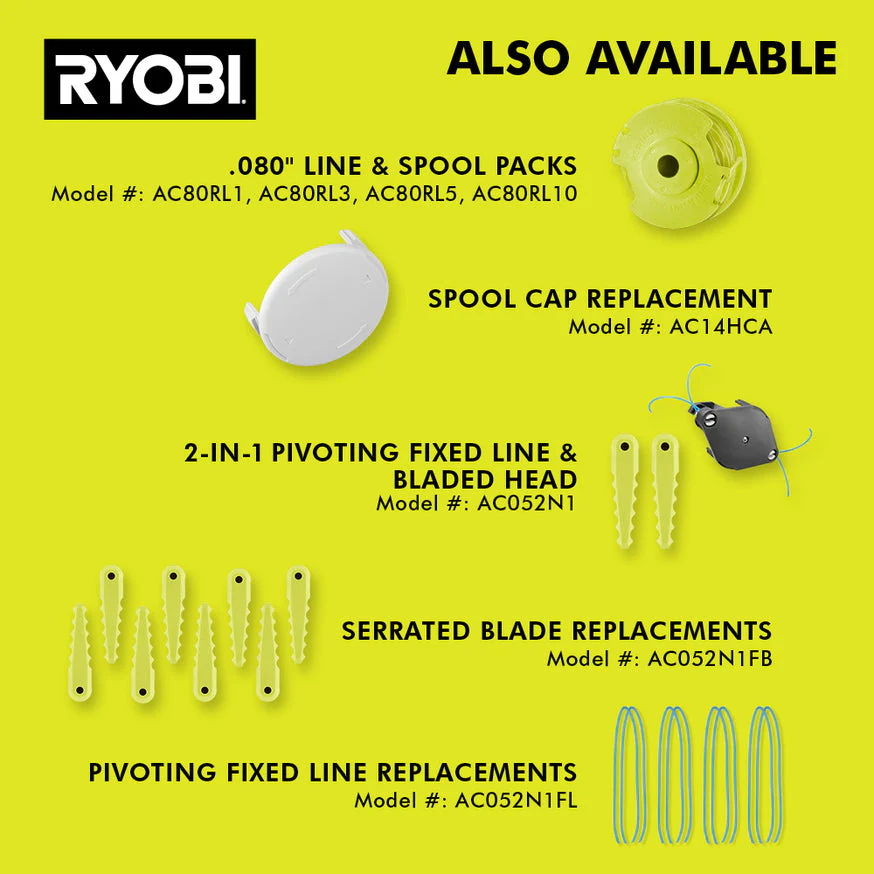 RYOBI 40-Volt Lithium-Ion Cordless Battery String Trimmer/Edger (Tool Only) - Image 8