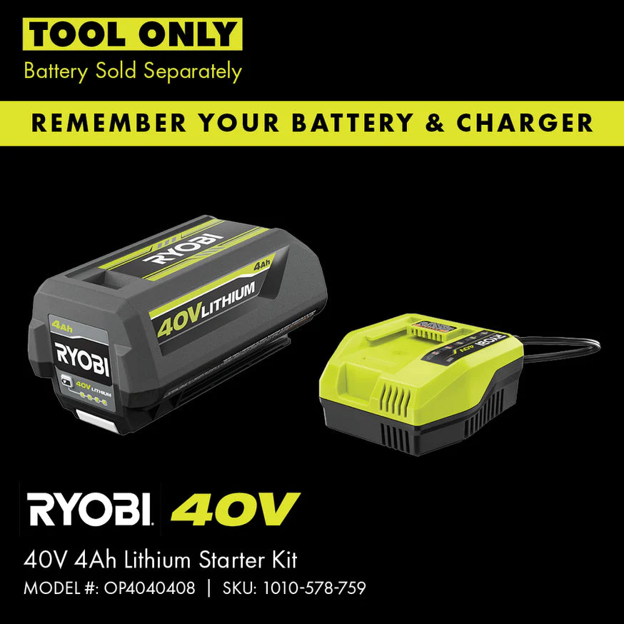 RYOBI 40-Volt Lithium-Ion Cordless Leaf Vacuum/Mulcher (Tool Only) - Image 8