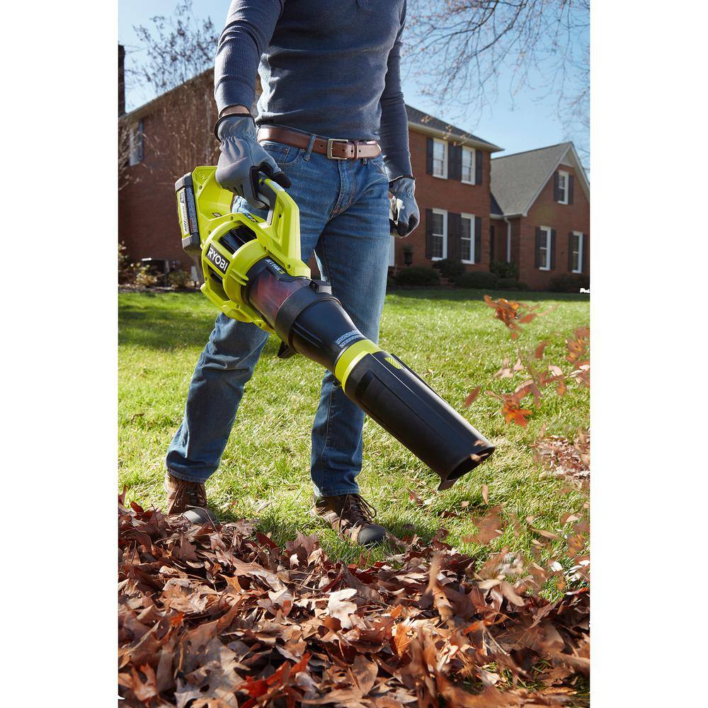 RYOBI 40V 110 MPH 480 CFM Variable-Speed Turbo Lithium-Ion Cordless Jet Fan Leaf Blower (Tool Only) - Image 8