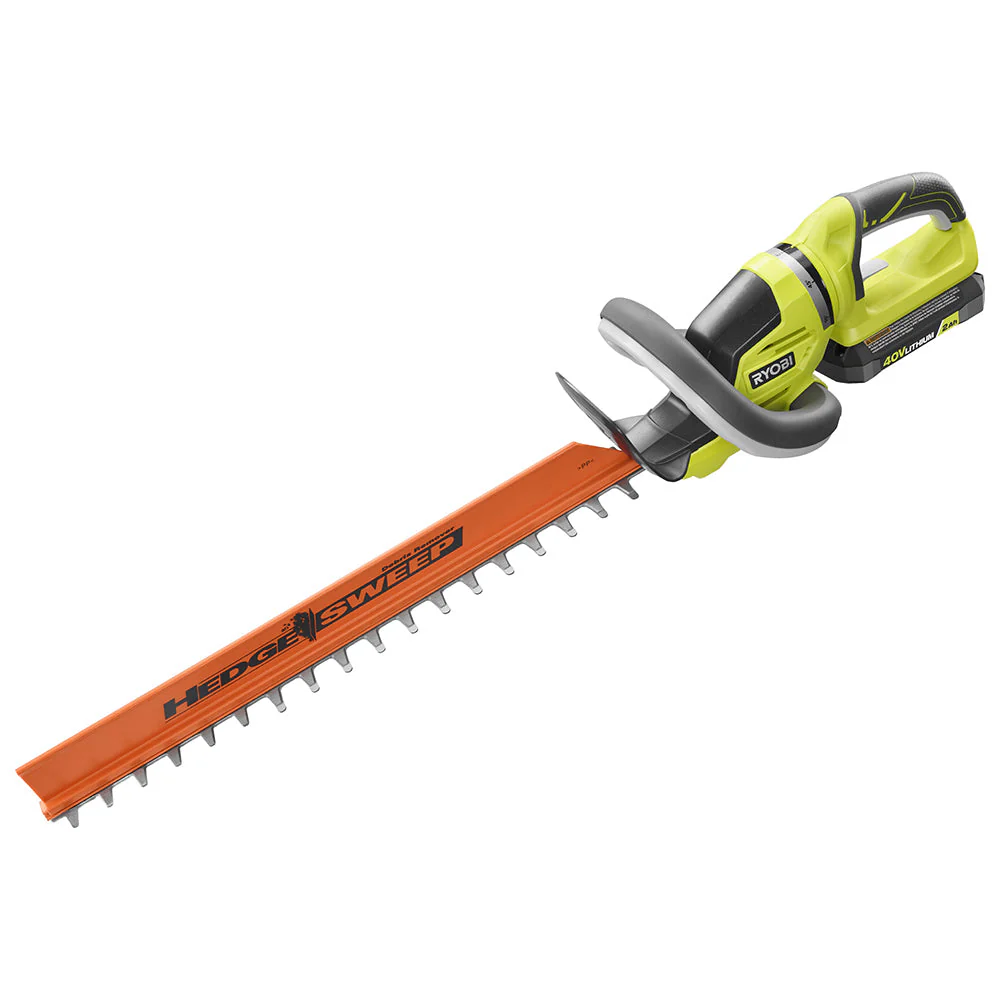 RYOBI 40V 24 in. Cordless Hedge Trimmer Kit with 2.0 Ah Battery and Charger