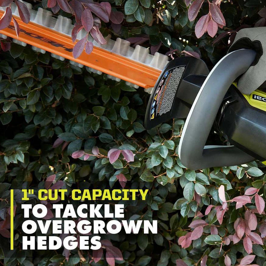 RYOBI 40V 24 in. Cordless Hedge Trimmer Kit with 2.0 Ah Battery and Charger - Image 7