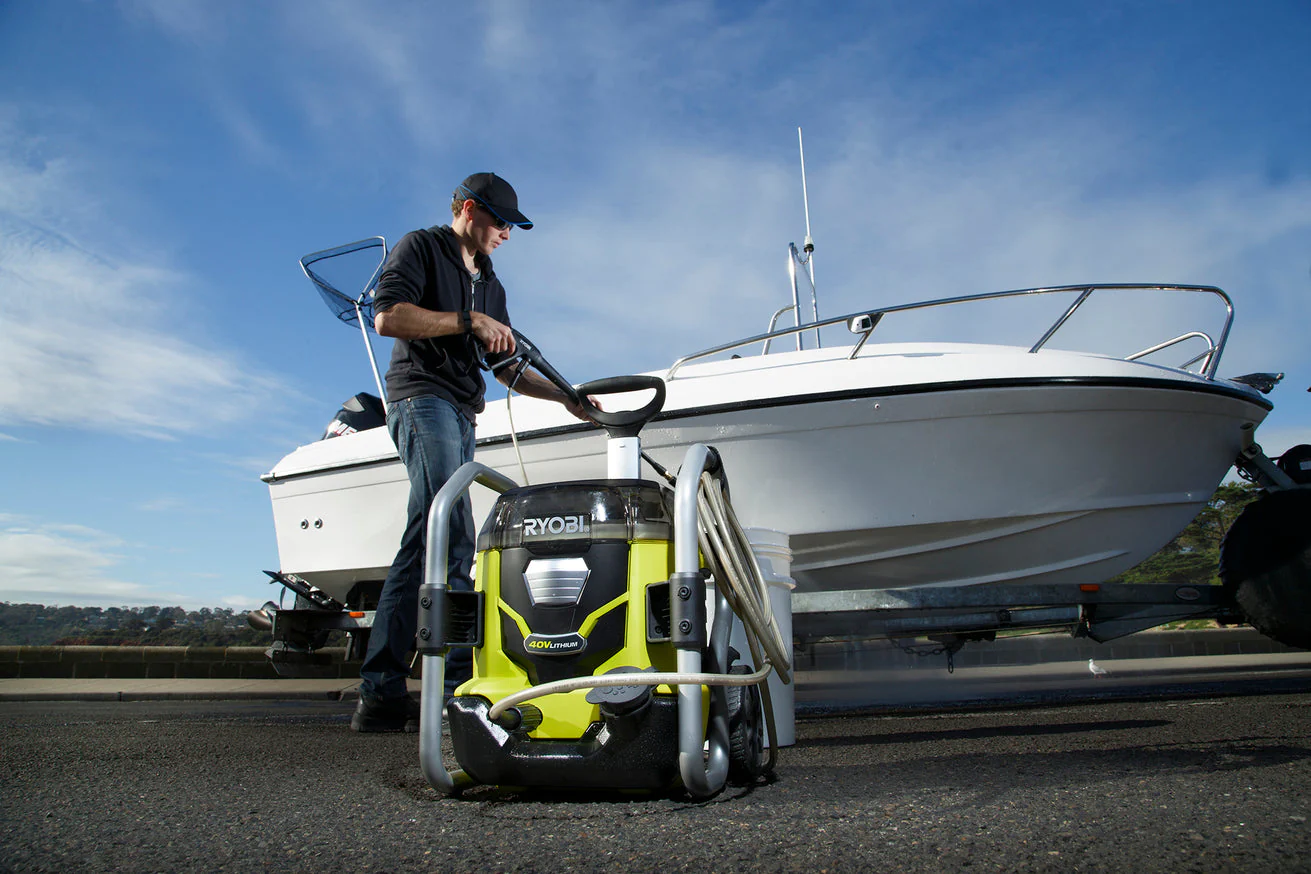 RYOBI 40V Cordless Electric Pressure Washer, 1,500 PSI 1.2 GPM, Cold Water, with Two 5.0 Ah Batteries and Charger - Image 2