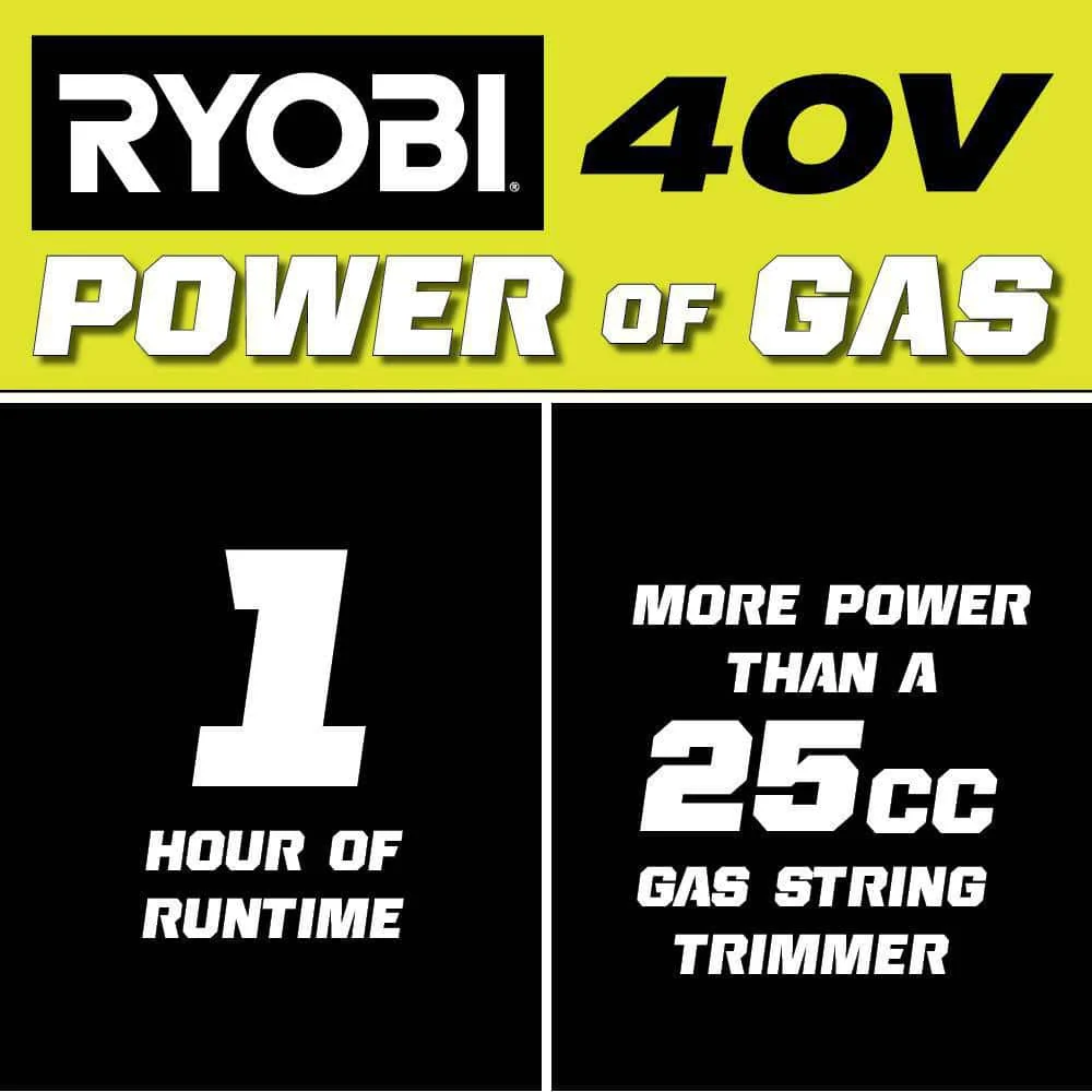 RYOBI 40V Expand-It Attachment Capable Cordless String Trimmer (Tool Only) - Image 2