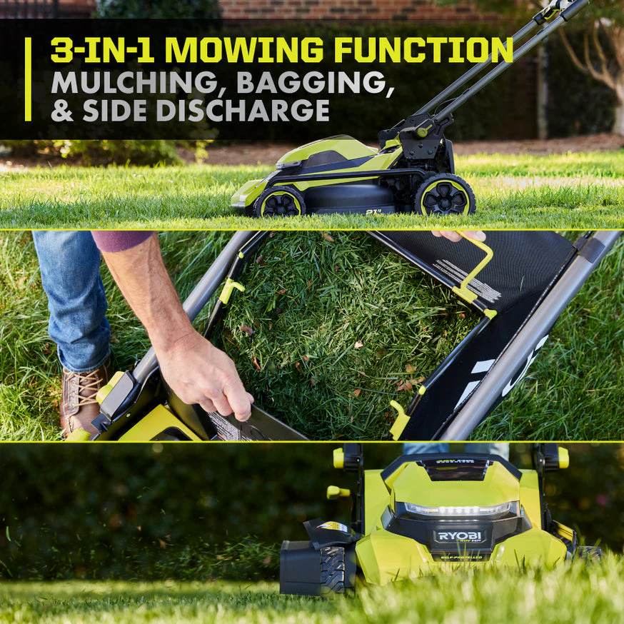 RYOBI 40V HP Brushless 21 in. Self-Propelled Cordless Lawn Mower with SMART TREK, (2) 6.0Ah Batteries & Charger - Image 7