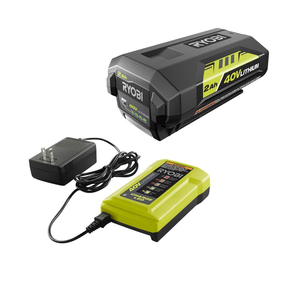 RYOBI 40V Lithium-Ion Cordless String Trimmer – 2.0 Ah Battery and Charger Included (12 in.) - Image 7
