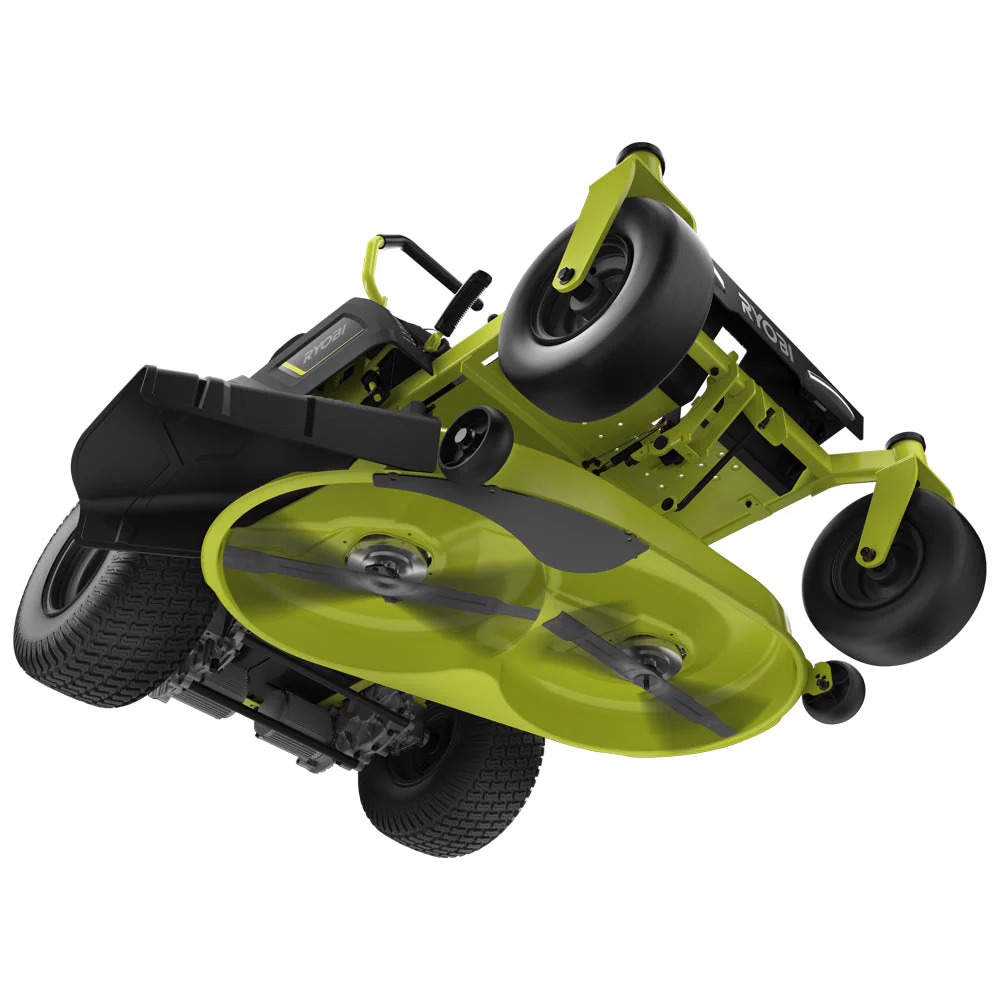 RYOBI 42 in. 75 Ah Battery Electric Riding Zero Turn Mower and Bagging Kit - Image 2
