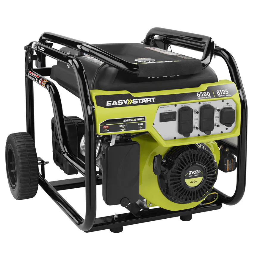 RYOBI 6,500-Watt Gasoline Powered Portable Generator with CO Shutdown Sensor - Image 6