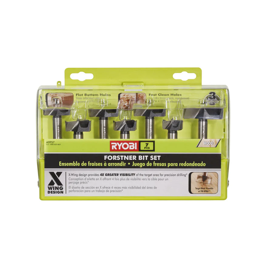 RYOBI Forstner Bit Set (7-Piece) – A9FS7 - Image 2