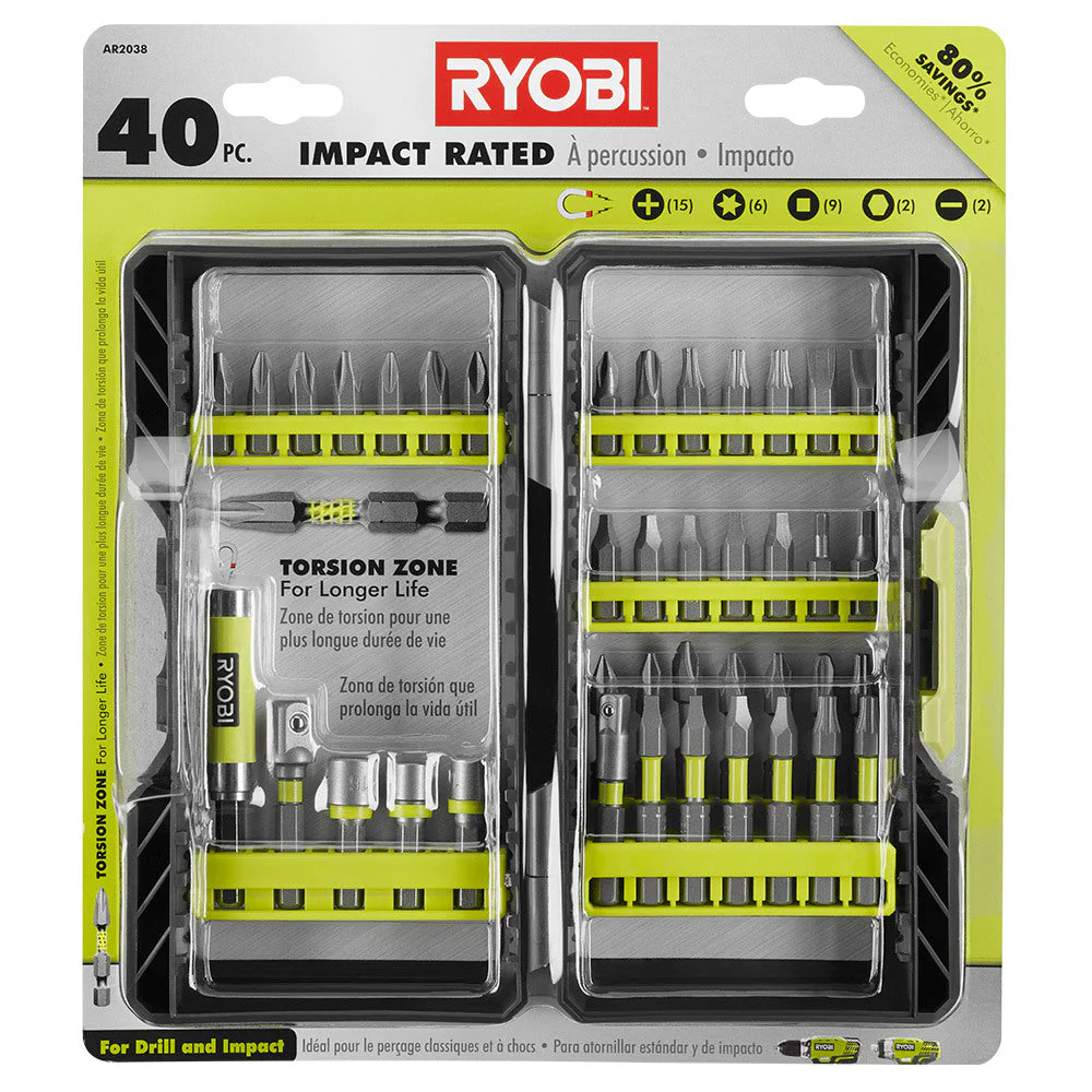 RYOBI Impact Rated Driving Kit (40-Piece) - Image 2