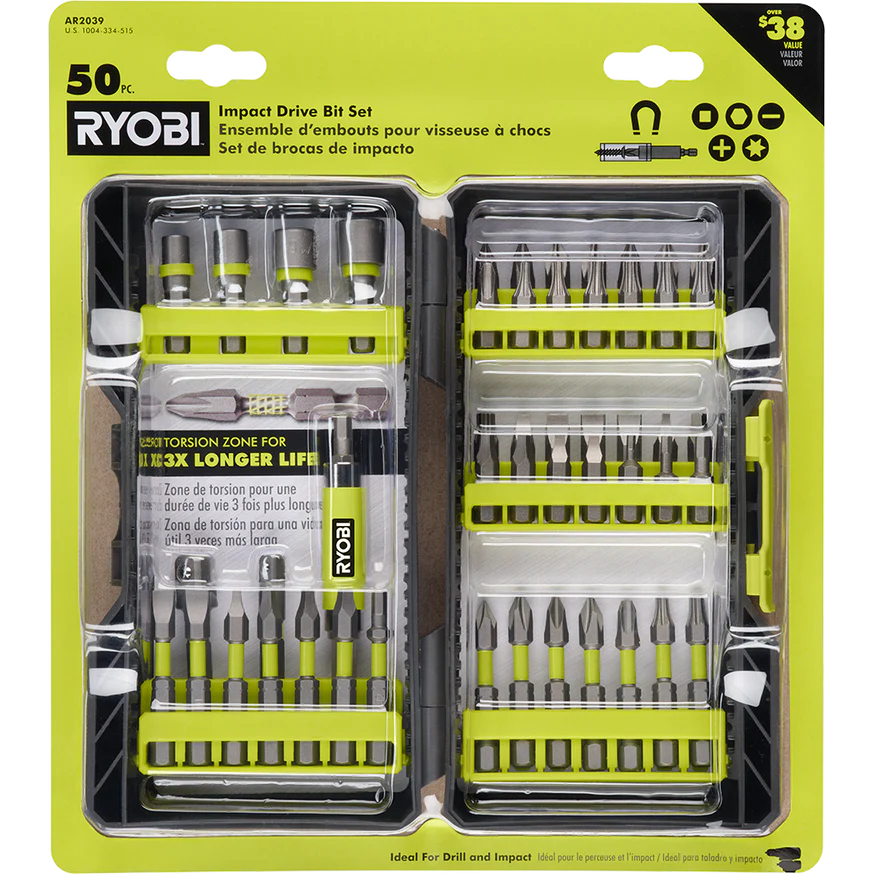 RYOBI Impact Rated Driving Kit (50-Piece) - Image 3