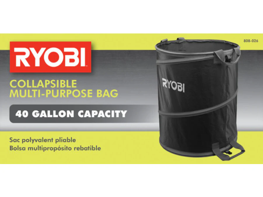 RYOBI Lawn and Leaf Bag, Collapsible 40-Gallon Capacity (AC04313) - Image 2