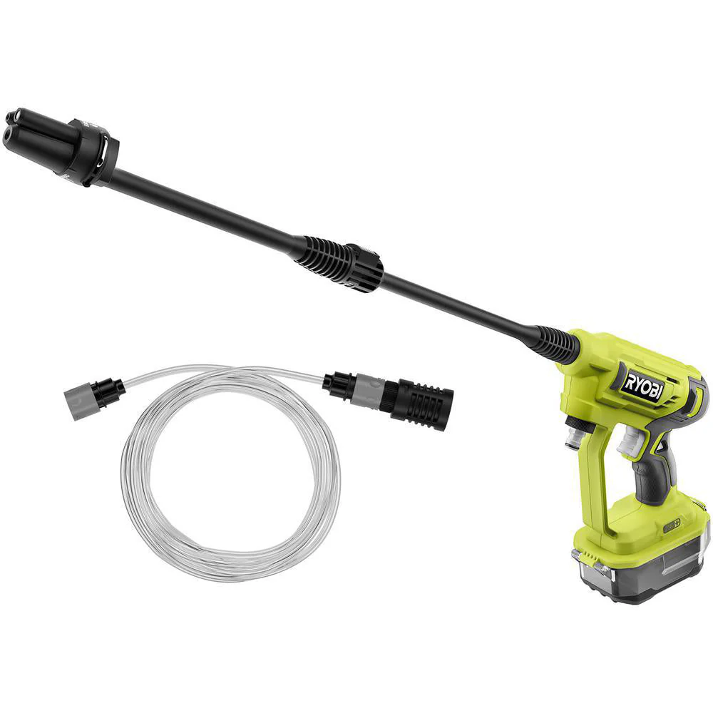 RYOBI ONE+ 18-Volt 320 PSI 0.8 GPM Cordless Cold Water Power Cleaner with 4.0 Ah Battery and Charger