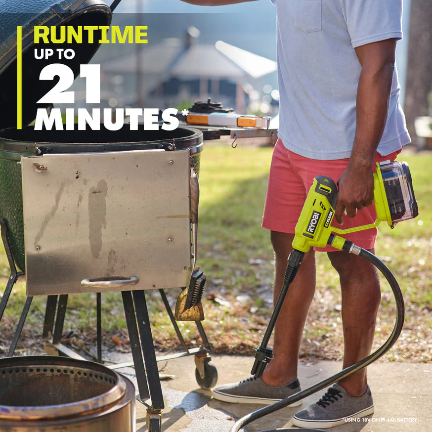 RYOBI ONE+ 18-Volt 320 PSI 0.8 GPM Cordless Cold Water Power Cleaner with 4.0 Ah Battery and Charger - Image 6