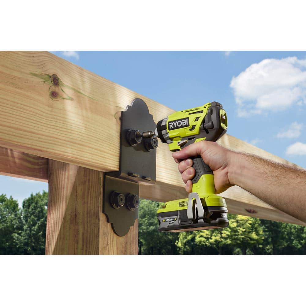 RYOBI ONE+ 18-Volt Cordless Brushless 3-Speed 1/4 in. Hex Impact Driver Kit with Belt Clip, 2.0 Ah Battery and Charger - Image 6