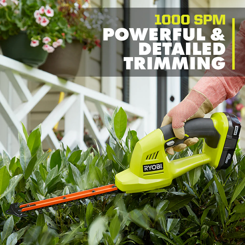 RYOBI ONE+ 18-Volt Lithium-Ion Cordless Grass Shear and Shrubber Trimmer (Tool Only) - Image 3