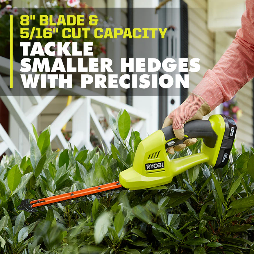 RYOBI ONE+ 18-Volt Lithium-Ion Cordless Grass Shear and Shrubber Trimmer (Tool Only) - Image 4