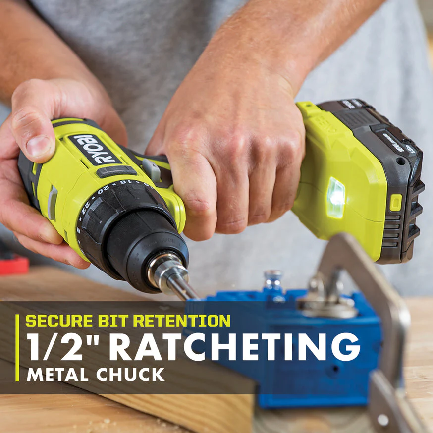 RYOBI ONE+ 18V Cordless 5-Tool Combo Kit with 4.0 Ah & 1.5 Ah Batteries, 18V Charger and Tool Bag - Image 6