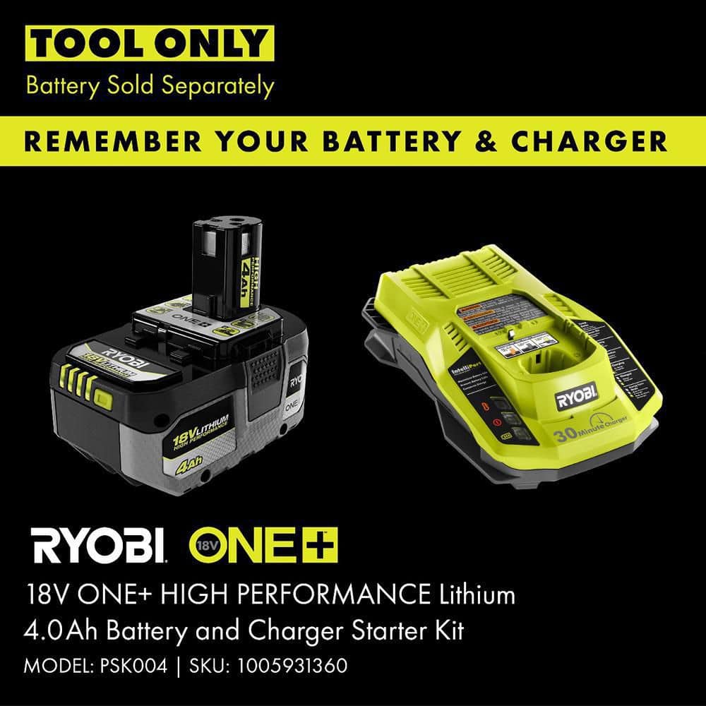 RYOBI ONE+ 18V Cordless 7-1/4 in. Compound Miter Saw (Tool Only) with Blade and Blade Wrench - Image 7