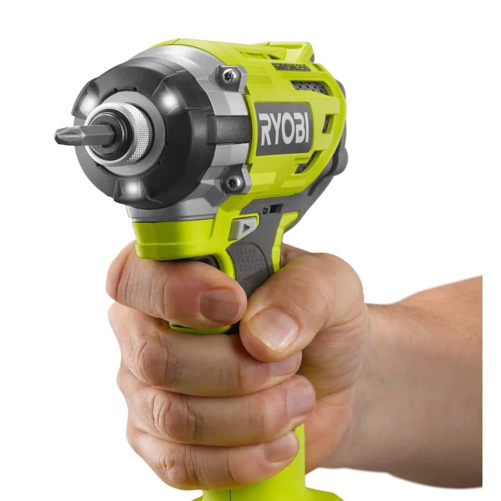 RYOBI ONE+ 18V Cordless Brushless 3-Speed 1/4 in. Hex Impact Driver (Tool Only) with Belt Clip - Image 5