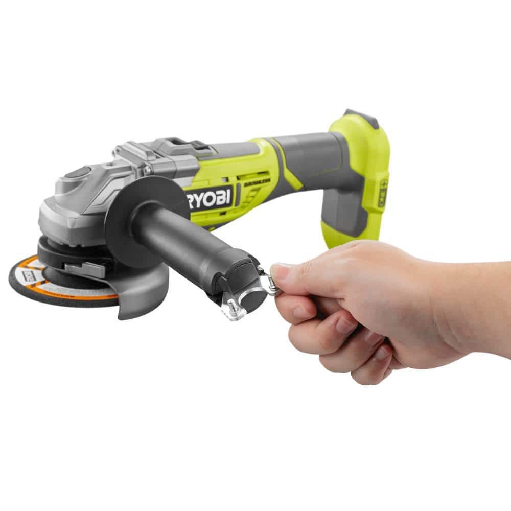 RYOBI ONE+ 18V Cordless Brushless 4-1/2 in. Cut-Off Tool/Angle Grinder (Tool Only) - Image 7