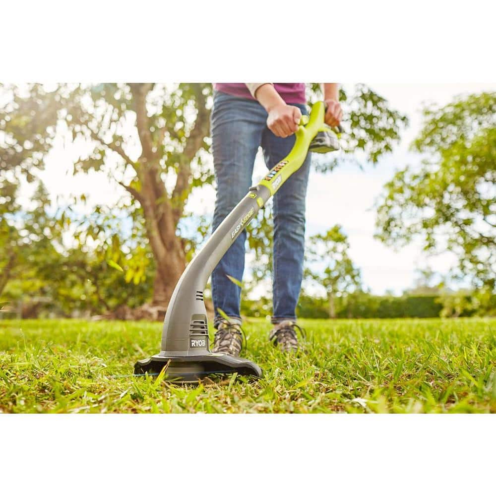 RYOBI ONE+ 18V Cordless String Trimmer/Edger Kit, 10 in. Cut Width with 1.5 Ah Battery and Charger (P2030) - Image 8