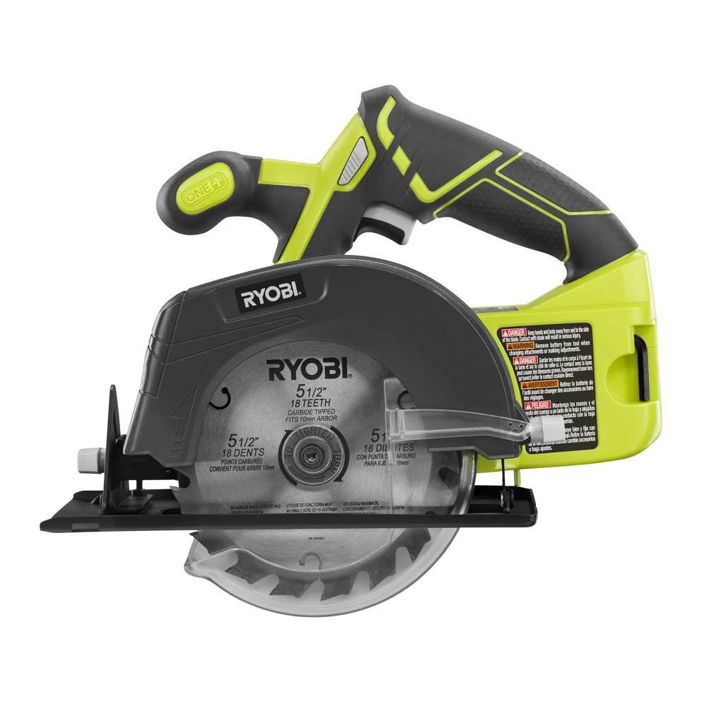 RYOBI ONE+ 18V Lithium-Ion Cordless 3-Tool Combo Kit with Drill/Driver, Circular Saw, Reciprocating Saw, (1) 1.5 Ah Battery and Charger - Image 5