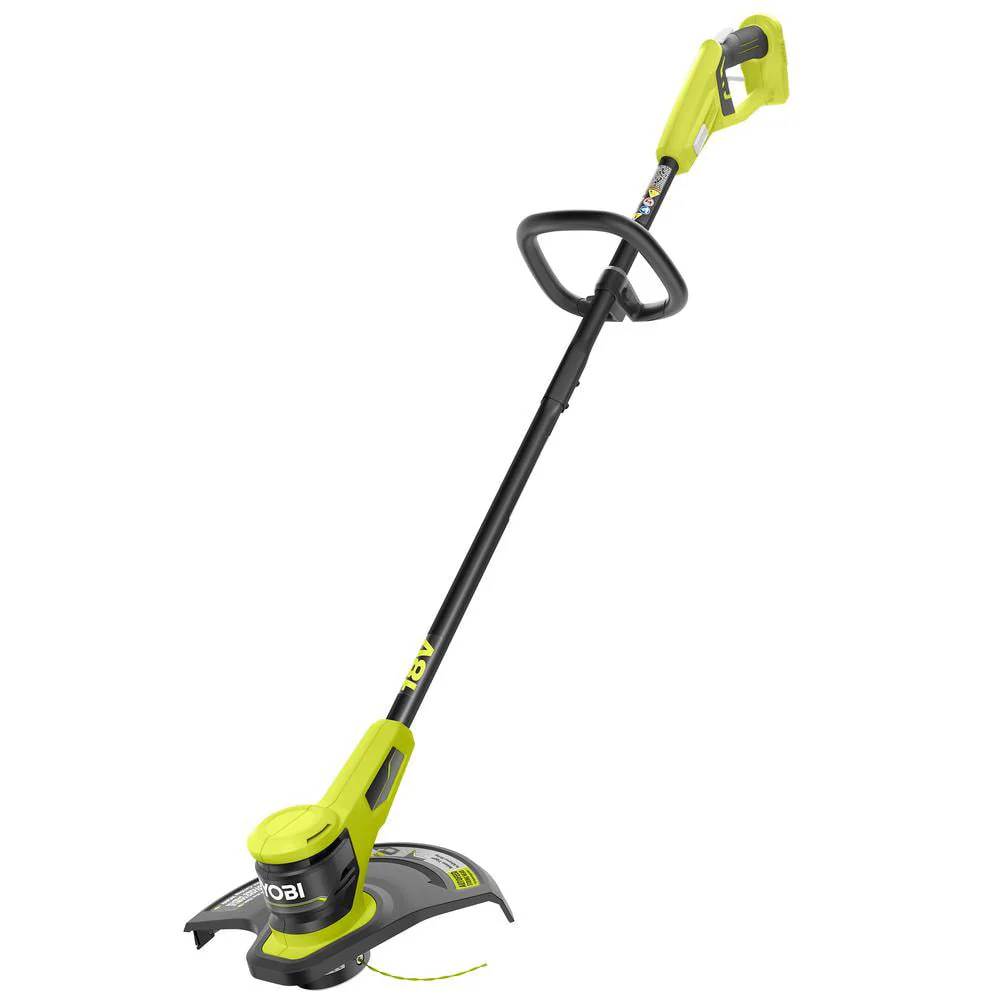 RYOBI ONE+ 18V Lithium-Ion Cordless String Trimmer/Edger (Tool Only, 11"–13" Adjustable Cutting Width)