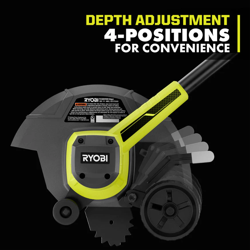 RYOBI ONE+ 9 in. 18-Volt Lithium-Ion Cordless Edger - 1.3 Ah Battery and Charger Included - Image 7