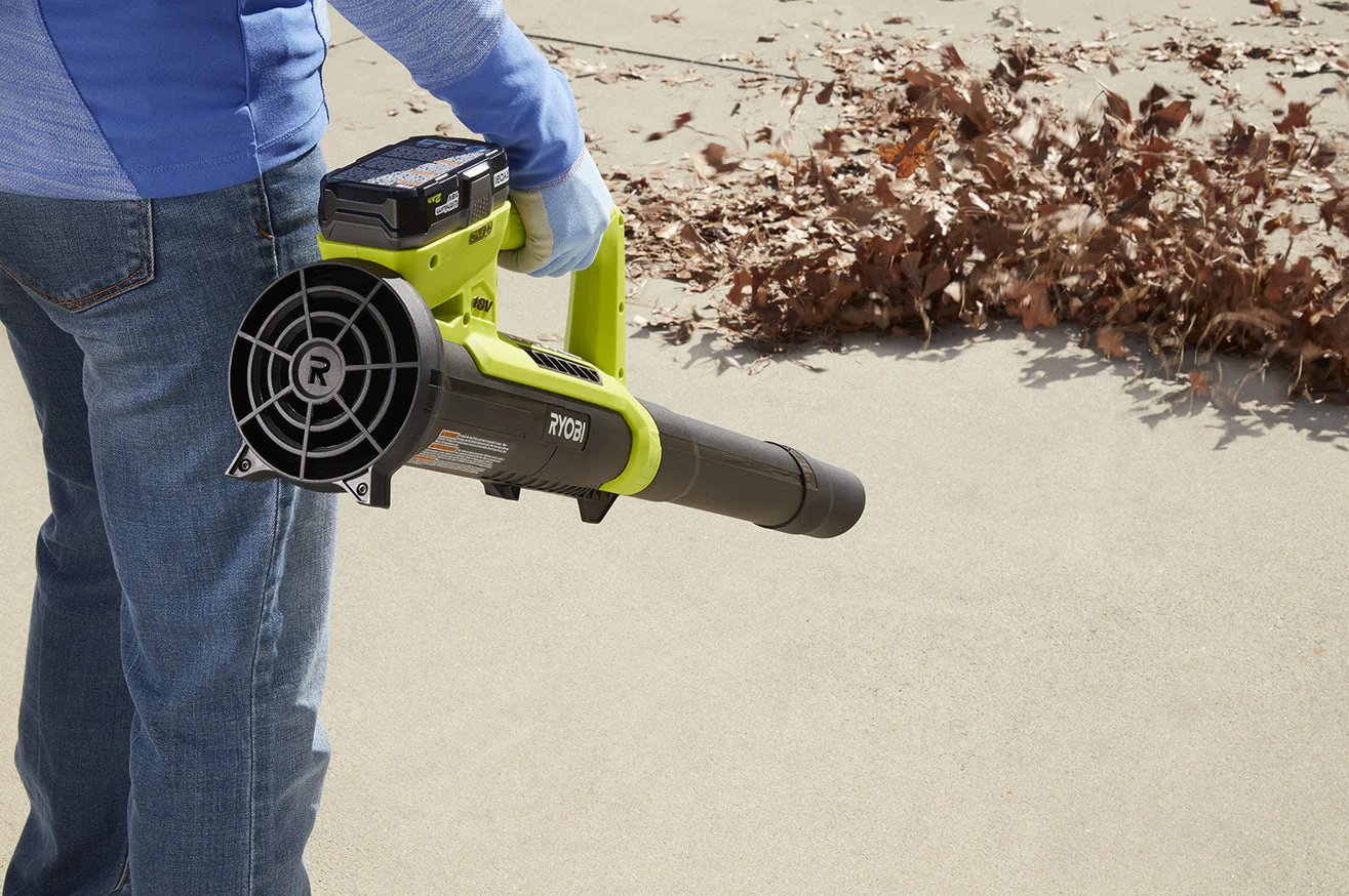 RYOBI ONE+ 90 MPH 200 CFM 18-Volt Lithium-Ion Cordless Battery Leaf Blower/Sweeper (Tool Only) - Image 4