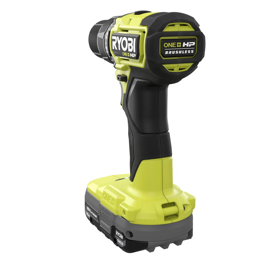 RYOBI ONE+ HP 18V Brushless Cordless Compact 1/2 in. Drill/Driver Kit with (2) 1.5 Ah Batteries, Charger and Bag - Image 2
