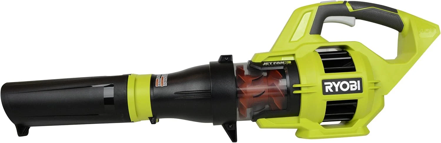 RYOBI Reconditioned 110 MPH 480 CFM Turbo 40-Volt Lithium-Ion Cordless Jet Fan Leaf Blower (Bare Tool – Battery and Charger Not Included)