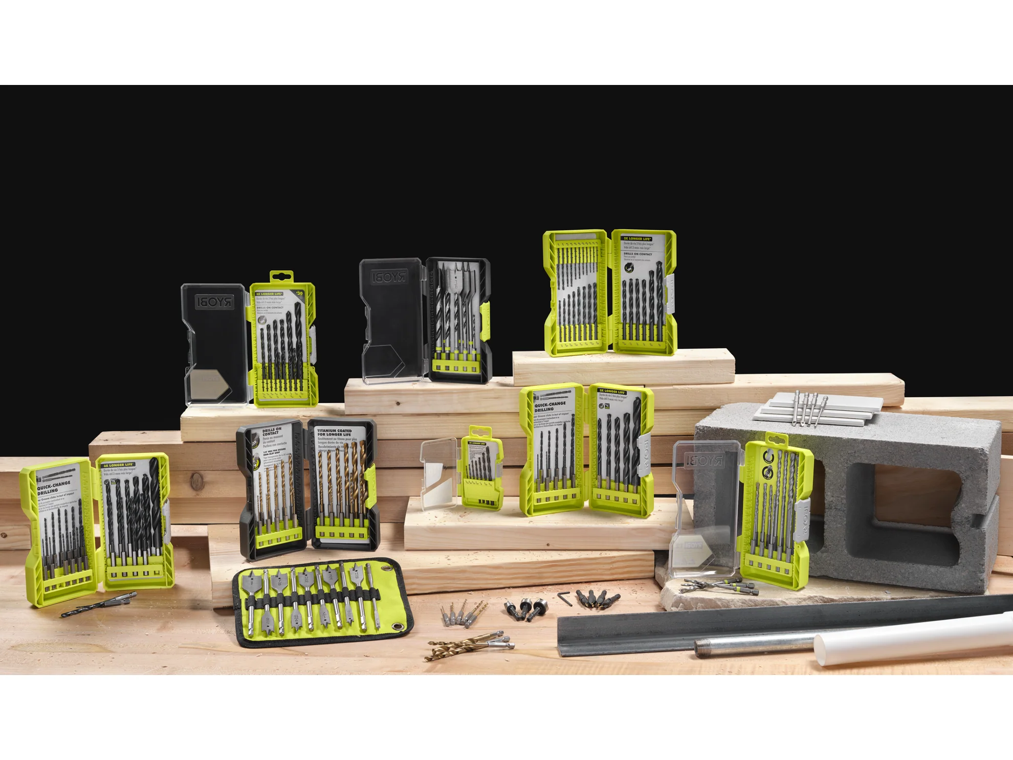RYOBI SpeedLoad+ Titanium 4-Piece Hex Shank Drill Bit Set - Image 3
