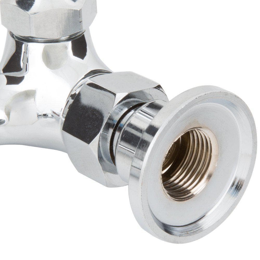 SABA Chrome 3-Handle Deck-Mount Utility Faucet with Pulldown Sprayer - Image 5
