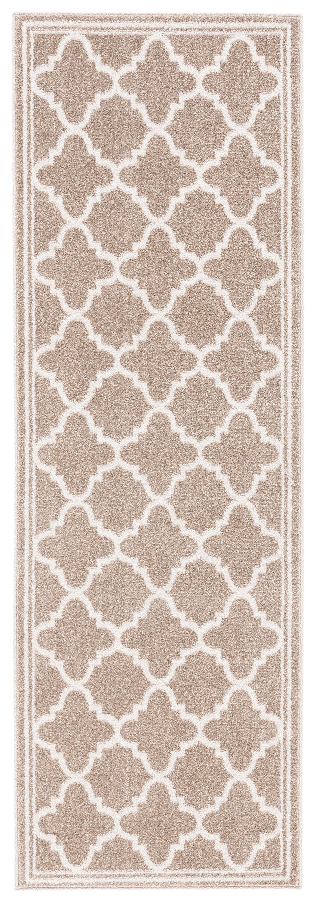 Safavieh Amherst Kelly 2 x 17 Wheat/Beige Indoor/Outdoor Trellis Farmhouse/Cottage Runner - Image 2