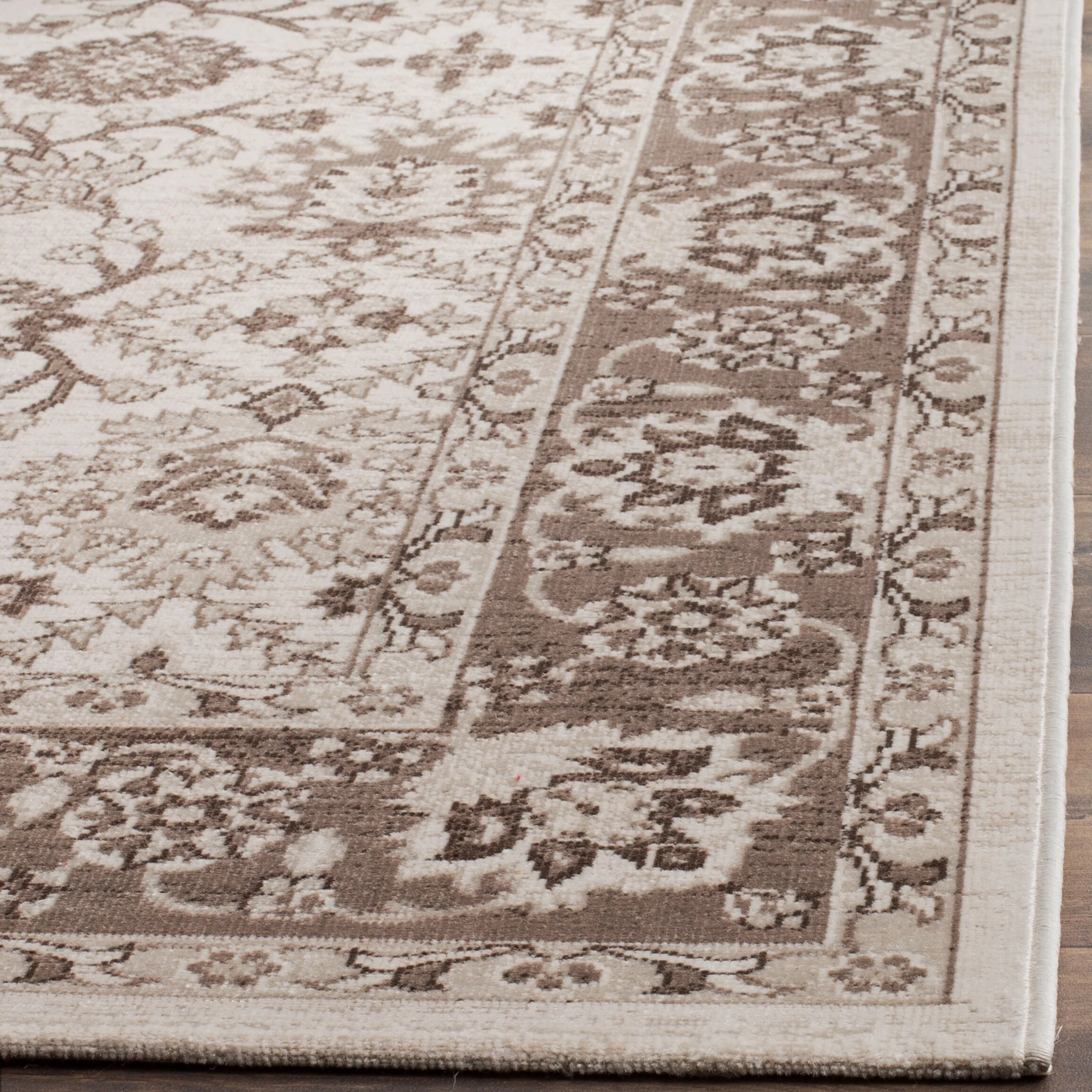 Safavieh Artisan Cunio 9 x 12 Ivory/Brown Indoor Floral/Botanical Oriental Area Rug - Image 3