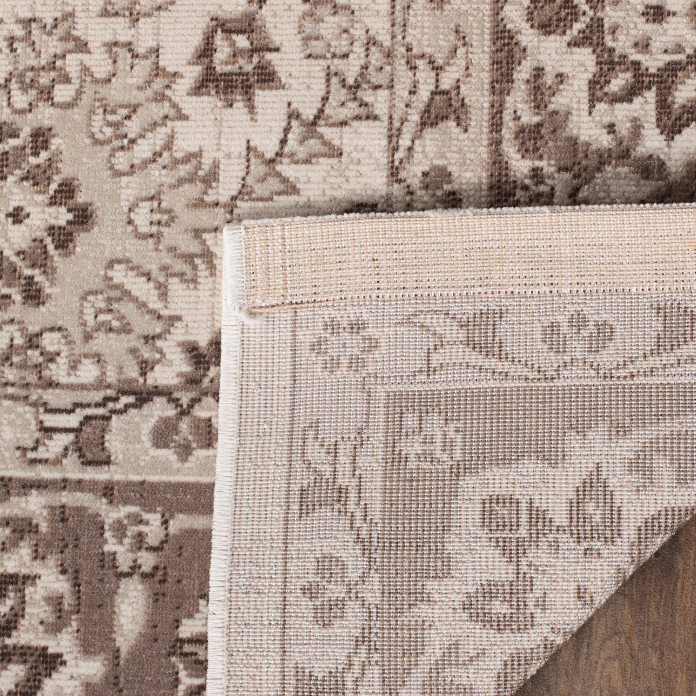 Safavieh Artisan Cunio 9 x 12 Ivory/Brown Indoor Floral/Botanical Oriental Area Rug - Image 4