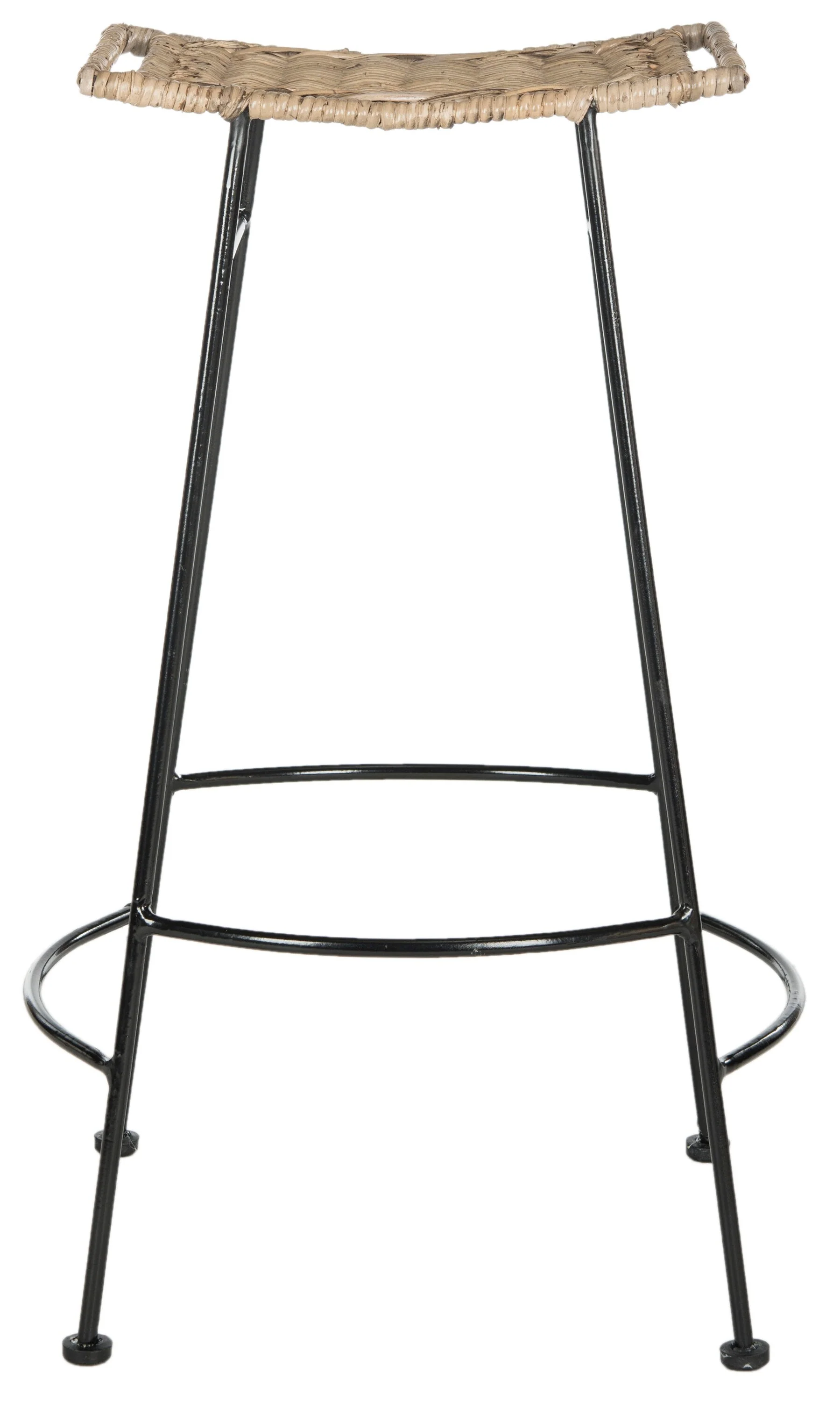 Safavieh Atara Gray 30-in Bar Height Rattan Bar Stools (Set of 2) - Image 3